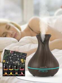Set de 4 piezas de perfume de aromaterapia con aceites esenciales concentrados de 4 tipos diferentes para humidificador, difusor, velas y decoración del hogar, regalo de Navidad y Año Nuevo - Varias fragancias - Ver 6