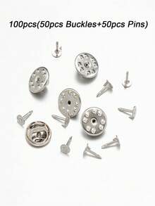 20/100 Stücke Metall Schmetterling Schnallen, Nadel Brosche Schnalle, Dorn Anstecknadel Schnalle Anstecknadel Rückseite für DIY selbstgemachte Broschen, Abzeichen Material, Kleidungszubehör, DIY Schmuckherstellung Zubehör für Broschen, Anstecknadeln & Kostümzubehör