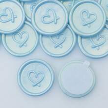 30 件心形图案自粘蜡封贴纸，适用于婚礼请柬 - 彩色 - 查看 16