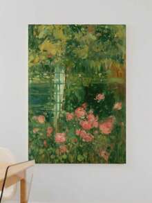 1 件/3 件宁静的静修墙饰，柔和色调帆布墙饰，雏菊春季艺术印刷品，浪漫花园海报印刷品，现代艺术品墙饰家居装饰，极简主义绘画海报，适用于客厅、卧室、家庭办公室、浴室、厨房，可选装框 - 多色 - 查看 15