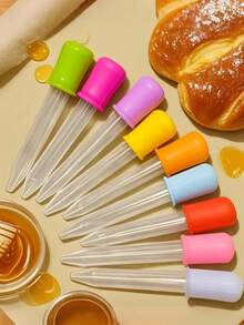 Bộ 6 ống nhỏ giọt, chất liệu silicon, ống nhỏ giọt y tế trong suốt 5ml, dụng cụ nhỏ giọt nhiều màu sắc, ống nhỏ giọt silicon có vạch chia, ống nhỏ giọt đựng tinh chất mỹ phẩm (màu ngẫu nhiên), ống nhỏ giọt bằng nhựa, ống nhỏ giọt chất lỏng, ống nhỏ giọt làm từ chất liệu hỗn hợp silicon và nhựa với đầu hút hình cầu, đồ trang trí Halloween, đồ dùng tiệc Halloween, đồ trang trí Giáng sinh. - Nhiều màu - Xem 4