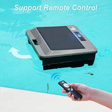 INSE Cordless Robotic Pool Cleaner, Automatic Pool Vacuum Cleaner, USB Charging / Solar Charging, Lightweight, Self-Parking, Wall Climbing, Pool Cleaner For Above Ground Pool - US A Type Plug(110-127V) - View 8