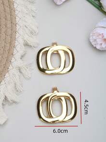 2 件可拆卸 DIY 鞋配件，金属方形扣装饰高跟鞋，时尚优雅鞋夹，适合女士高跟鞋、平底鞋、凉鞋、浅口鞋、新娘鞋、约会鞋、结婚鞋、办公室鞋 - 黑色、白色、杏色、红色、裸色 - 金色 - 查看 8