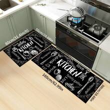 1 tấm thảm sàn nhà bếp, thảm thoát nước Polyester, thích hợp cho nhà bếp, phòng khách, lối vào, ban công, trang trí nhà cửa, chống bẩn, quán cà phê, quán bar, ngày lễ, tiệc tùng, phòng ngủ, trang trí phòng tắm - Nhiều màu - Xem 23