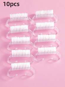 3/5/10pcs Nail Brush For Cleaning Fingernails, Handle Grip Nail Brushes Fingernail Brush For Cleaning Nail Scrub Brush For Toes And Nails - Multicolor - View 38