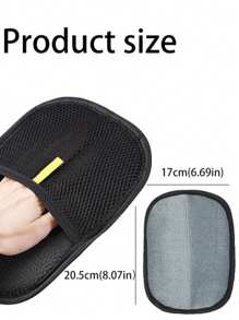 1 件/2 件可重复使用宠物毛发去除手套、粘毛刷、毛发去除粘毛滚筒、宠物毛发收集、防刮擦、宠物美容用品、猫狗美容手套（1 件、2 件）