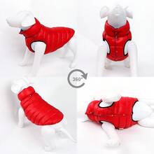 Reversible Dog Coat For Autumn/Winter, Warm Outerwear For Medium-Large Dogs - Multicolor - View 3
