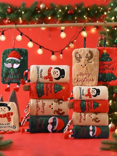 1件/2件圣诞雪人、驯鹿、圣诞老人图案超柔软珊瑚绒浴巾，速干、不掉毛、桑拿浴巾、高吸水性、轻便、客用毛巾、浴室装饰、降临节礼物、圣诞节最佳礼物。毛巾尺寸：34*75厘米，浴巾尺寸：70*140厘米，适用于美容院、酒店运动、家居必需品、毛巾、皮肤护理等场合的淋浴毛巾