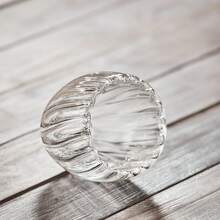 Set Of 6 Egg-Shaped Double-Layered Glass Cups, Vertical Stripe Design, Cold And Scald-Proof, Made Of Borosilicate Glass, Heat And Cold Resistant, Dishwasher Suitable, 250 Ml/8.5 Oz, Small Coffee Cups, Latte Cups, Also Suitable For Cappuccino, Tea, And Espresso - 無色 - 查看 9