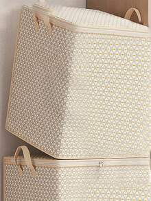 1 个超大 150L 升织物储物箱，用于存放床上用品、床单、衣服和内衣 - 便携式、轻便、带拉链和手柄、易于携带、用于床下存储、多种尺寸可供选择