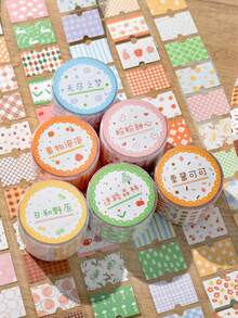 Băng dính Washi họa tiết hoa lấp lánh 2m/cuộn, nhãn dán thẩm mỹ sáng tạo, vật dụng thủ công trang trí cắt dán DIY, quà tặng ngày lễ, văn phòng phẩm học sinh làm sổ lưu niệm cá nhân hóa - Màu xanh lam - Xem 7