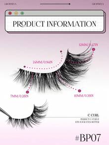 GROINNEYA 9 Pairs Half Lashes Clear Band Eyelashes Cat Eye False Eyelashes Short Soft 3d Faux Mink Eyelashes Soft Natural Makeup(BP07) Strip Lashes,Lashes,Eyelashes,Fake Lashes