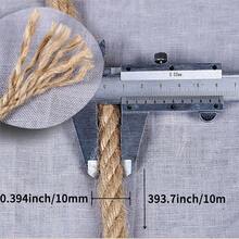 10mm 2/5/10M Jute Rope Garden Twine String Indoor And Outdoor DIY Twisted Home Decor Crafts For Gardening Thick Rope - Multicolor - View 3