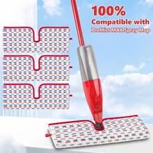 Microfiber Mop Pads Compatible With OCedar Promist MAX Spray Mop Reusable Mop Refills Pads Mop Heads Replacement Thicken Microfiber Pads Wet Dry Pads DualSides Use For Floor Cleaning 3 Pack