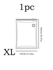 1pc Large Capacity Waterproof Moisture-Proof Foldable Transparent Compression Bag, Suitable For Travel, Vacation, Summer Beach, Home Storage, Applicable For Clothes, Quilts, Pillows, Pants, Back To School Season Travel Essentials Holiday Essential,Bedroom Room Decor,Back To School - Multicolor - View 13
