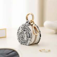 Mini organizador de joyas, estuche de viaje para joyas, cajas para pendientes, collar, anillo, bolso portátil, caja de joyas de cuero - A - Ver 5