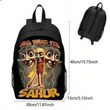 New Printed Large Capacity Backpack, Suitable For Teenagers, Essential For Back To School Season, Minimalist & Stylish Backpack, Lightweight & Relieving Printed Polyester Travel Backpack, Large Capacity Bag - Multicolor - View 21