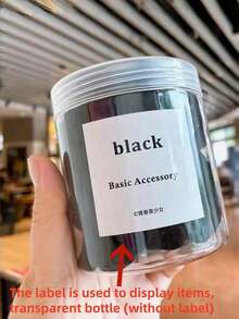 【100个装】大号黑色发圈,适合女性和女孩使用,弹性无痕发圈,可固定马尾辫,适合浓密卷发,不会损伤头发。非常适合日常佩戴、运动健身、休闲聚会等场合,可用作马尾辫发圈、发绳、橡皮筋、发饰、头饰、弹力发带。 - 黑色 - 查看 19