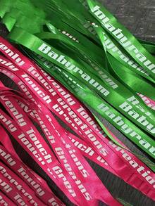 Custom Text ID Badge Lanyard, Personalized ID Badge Holder Strap With Detachable Clasp, Neck Strap Keychain For Keys And Phone, 20.47 Inches/52cm - Multicolor - View 9