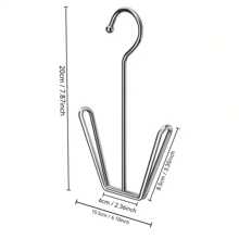 1/2/3/4/5/6/7/8/9/10pcs Stainless Steel Shoe Drying Rack, Household Shoe Drying Rack, Outdoor Balcony Windproof Hook, Drying Rack - Silver - View 3