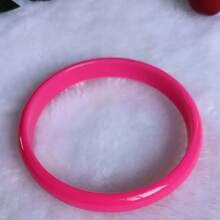 1PC/5pcs Vibrant Fluorescent Bohemian Resin Bracelet Set - Hip-Hop/Boho Style, Colorful Elastic Bands For Everyday & Gift Wear - Accessory, Cute Bracelets