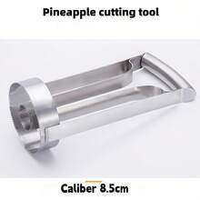 1 Stück Ananas Entkerner und Schneider - Aus strapazierfähigem Edelstahl, Komfortabler Griff - Ideal für Zuhause, Küche und Gastronomie, Edelstahl Ananas Schneider, Ananas Entkerner, Ananas Schäler, Ananas Augerentferner, Ananas Schneider
