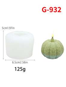 1pc Halloween Candle Wax Mold, Silicone Pumpkin Plaster Decor Candle Mold