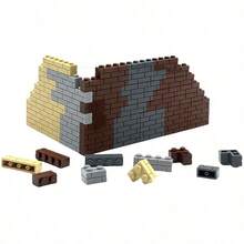 1 Bag Small Particles Thick Wall Bricks 1x2 2+1 1x4 Dots Bulk Accessories Doors Windows DIY Building Blocks Educational Toy For Kids