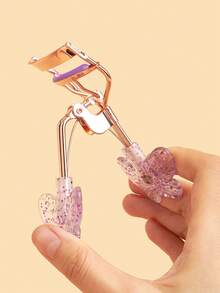 睫毛夹及替换垫套装，持久耐用，令睫毛更长更浓密，握感舒适，专为眼部设计，专业化妆美容工具，方便携带，价格实惠，化妆台必备，美妆配件，经济实惠，性价比高，送礼佳品，情人节礼物 - 紫色 - 查看 3