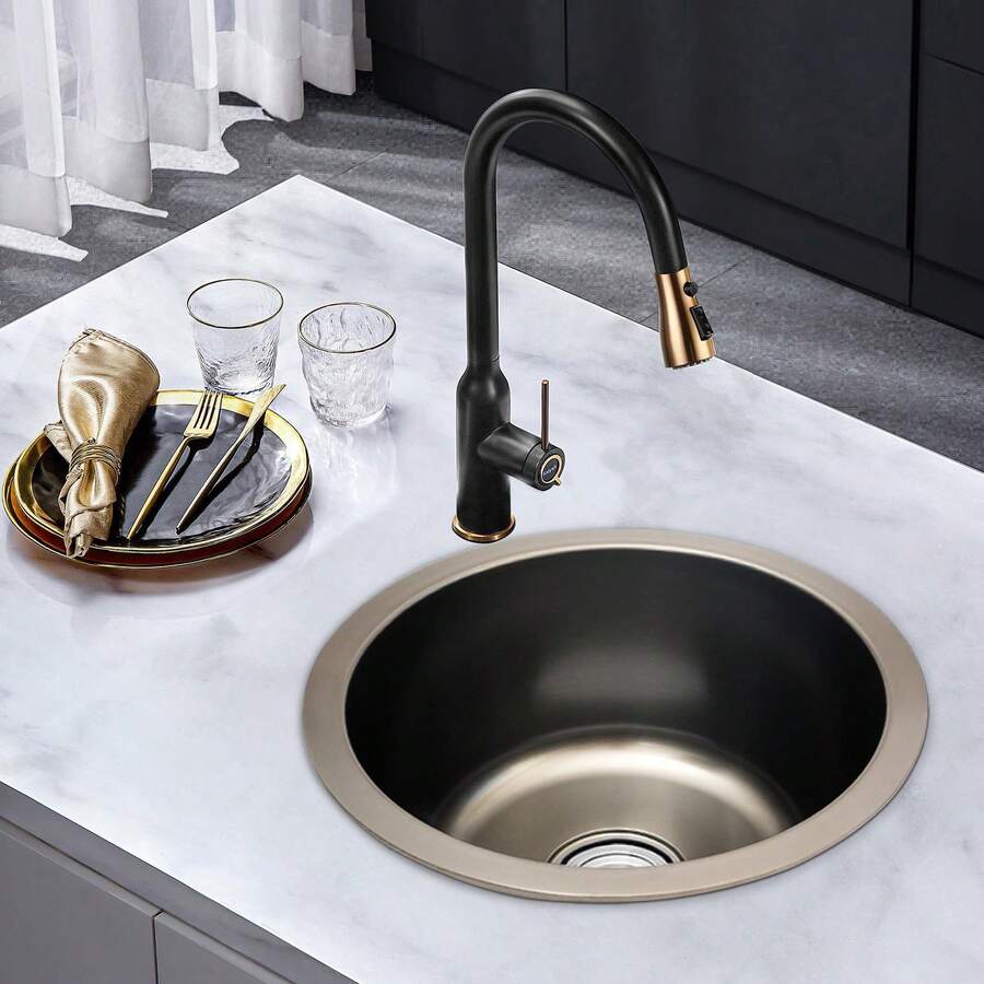 YUNRUX Kitchen Sinks - Grey - View 1