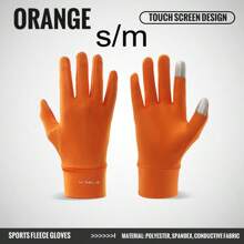 WRELS 1 Piece Windproof Warm Fleece Gloves, Touch Screen Full Finger Gloves - Ideal Gift For Winter Fishing, Cycling, Skiing, Outdoor Sports And Perfect New Year Gift, Motorcycle Accessories, Fishing Accessories, Bicycle Accessories