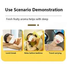 蒸汽眼罩，缓解眼疲劳，促进睡眠 - 黃色 - 查看 6