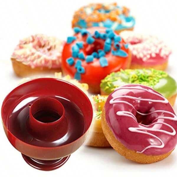 2 Pieces Donut Set - Round, Heart, Flower - DIY Donut Baking Tools For Family Fun - Easy Plastic Cake Molds