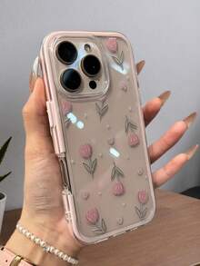 1 Ốp lưng điện thoại khung Dopamine nhiều màu tối giản, tương thích với iPhone 17/17 Air/17 Pro/17 Pro Max/16/16 Pro/16 Plus/16 Pro Max/15 14 13 12 Pro Max 11, Ốp lưng điện thoại trong suốt mờ bảo vệ toàn thân chống sốc - Hồng - Xem 4