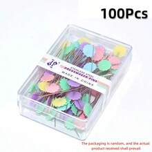 50/100/200 chiếc Ghim định vị, Ghim ngọc trai màu, Ghim trang trí, Ghim may quần áo, Nút, Nơ - Nhiều màu - Xem 15