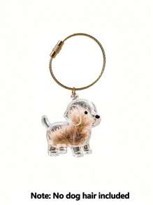 1 件/4 件透明塑料宠物毛发收纳盒（尊敬的客户，请在做出购买决定之前仔细查看产品视频和细节的实际照片。）（4 件套包括镊子。），胶囊设计便携式钥匙扣，宠物主人全年必备，狗毛收集钥匙扣，宠物毛皮钥匙扣透明瓶，便携式记忆胶囊，用于宠物毛发纪念品 - 彩色 - 查看 18