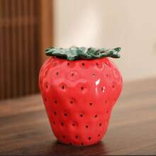 1个带盖陶瓷草莓烟灰缸，防风防灰，适用于家居办公装饰、收纳整理，亦可作为促销礼品。 - 彩色 - 查看 14