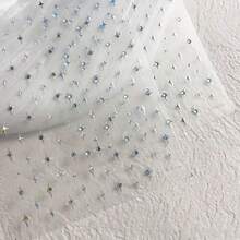 1pc 5D With Rhinestones Star Nail Art Stickers Luxury Laser Silvery Self Adhesive Cute Manicure Decals Decorations Accessories - 彩色 - 查看 10