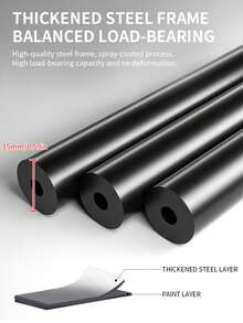 1pcs Multi-Layer Flower Stand, Plant Stand Succulent Flower Pot Rack, Suitable For Living Room Balcony, Space-Saving Indoor Plant Rack And Storage Rack - 黑色 - 查看 8