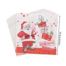 20pcs Colourful Tropical Leaf Print Napkins Santa Claus Gift Printed Napkins Christmas Birthday Party Party Holiday Party Decoration Supplies