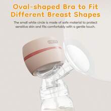 Electric Silent Breast Pump Massager Rechargeable Portable Baby Breastfeeding Collector