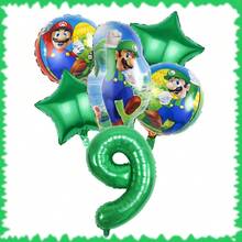 超级马里奥生日派对套装 - 18英寸铝箔气球和32英寸数码气球。生日派对装饰、家居装饰背景、完美生日派对装饰、生日墙面装饰、摄影工作室装饰用品。 - 彩色 - 查看 23