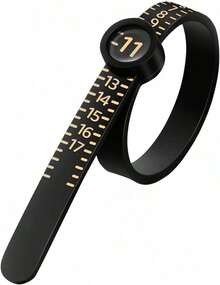 1Pc Ring Sizer With Magnifying Glass, Ring Sizer, Ring Sizer, Intuitive Reading. Plastic Ring Sizer With Lens, 1-17 Suitable For Daily Use. Convenient To Use