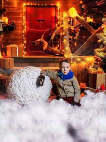 100g Decorazione Finta Neve di Natale, Fibre di Neve Artificiale Soffice per Decorazioni Interne, Coperte di Neve Artificiale per Albero di Natale, Copertura per Casa e Decorazioni per Feste, Villaggio Invernale, Presepe, Decorazioni Natalizie per Casa, Decorazioni per Stanza, Regali di Natale, Decorazioni Natalizie - Bianco - Visualizzare 5