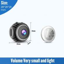 1pc 1080P HD Mini Wireless Smart Camera - Supports WiFi Connection, Mobile App Remote Viewing, Video Recording, Battery/USB Powered, Suitable For Home & Property Security, Smart Home Monitoring | Stylish Design, Flexible Usage. - Black - View 5