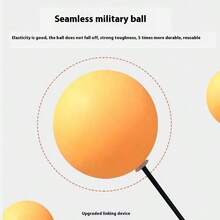 1 Set Table Tennis Racket Speed Training Kit, Indoor Ping Pong Agility Trainer, Home Practice Elastic Self-Training Soft Shaft Single/Double Player Training Device