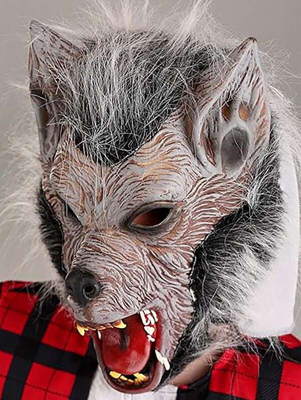 Terrifying Werewolf Latex Mask, Halloween Cosplay Costume, Stage Performance Accessories, Holiday Party Decorations, Masquerade Costume Props, Event Atmosphere Decorations, Suitable For Halloween Parties, Carnivals, Birthdays, And Other Occasions, Perfect Holiday Gift For Family And Friends