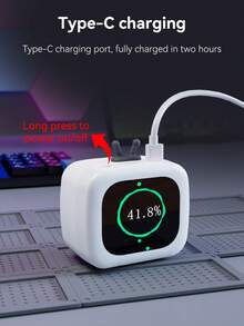 1 pieza Mini Altavoz Inalámbrico con Pantalla Táctil LCD de 2 Pulgadas, Compacto y Portátil, Altavoz Inalámbrico Multifuncional con Pantalla Táctil Inteligente, Excelente Regalo para Cumpleaños, Navidad, Acción de Gracias, Año Nuevo - Unitalla - Ver 11