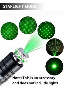 1 件 USB 可充电激光笔可充电手柄灯激光笔绿色 LED 指针用于工程指示器，非常适合夜间和户外活动，露营实用工具 - 完美的礼物