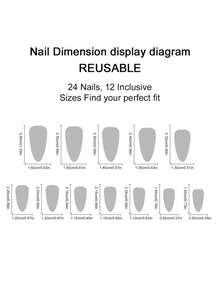Monina 24 件哥特式裸色和黑色长尖头指甲，双色美甲，时尚百搭，前卫别致，适合日常通勤按压指甲美甲用品 - 珊瑚粉 - 查看 6